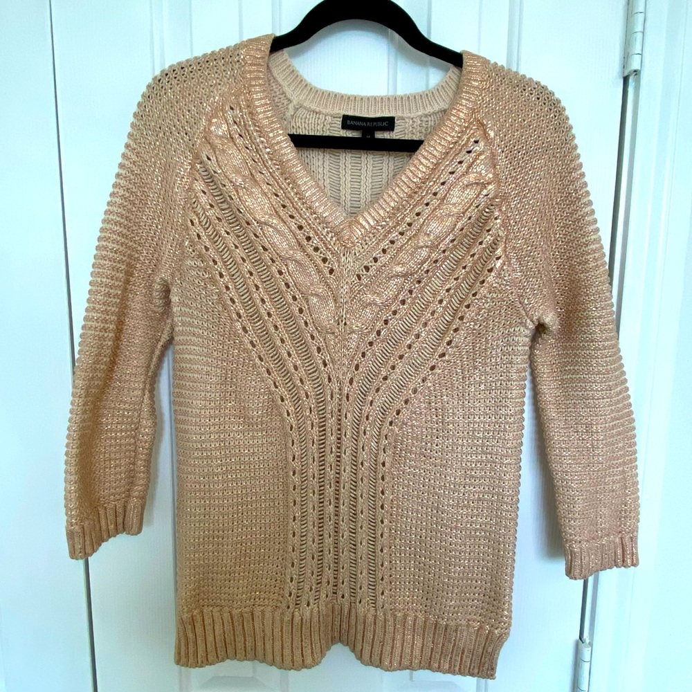 Banana Republic Rose Gold Sweater